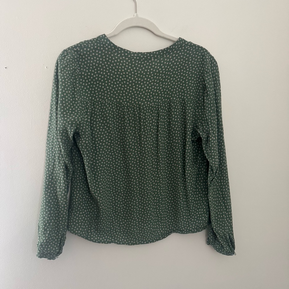 Cath Kidston Green Polka Dot Blouse - Picture 3 of 3